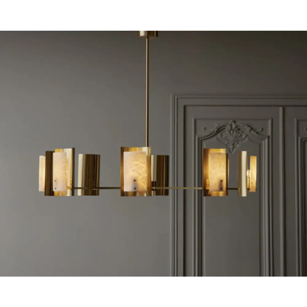 Spanish Alabaster Linear Chandelier - Image 2