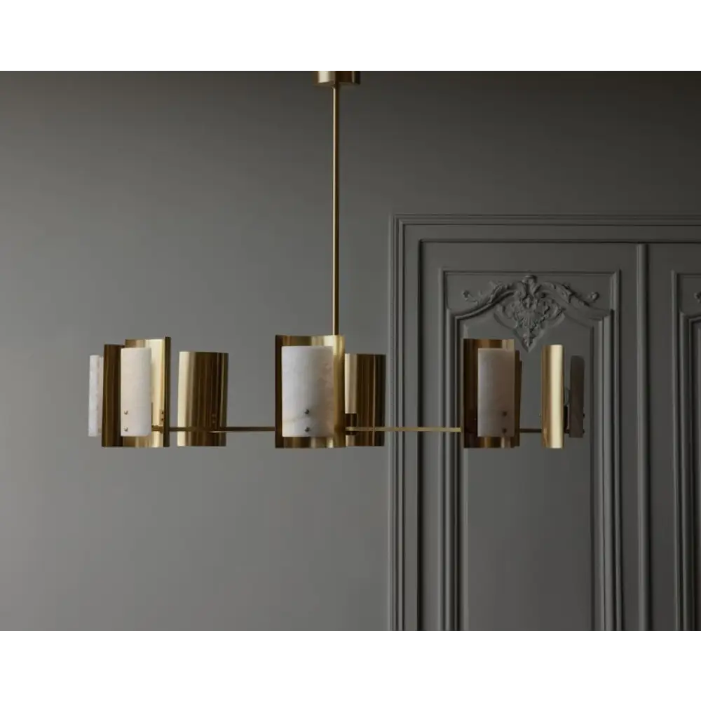 Spanish Alabaster Linear Chandelier - Image 3