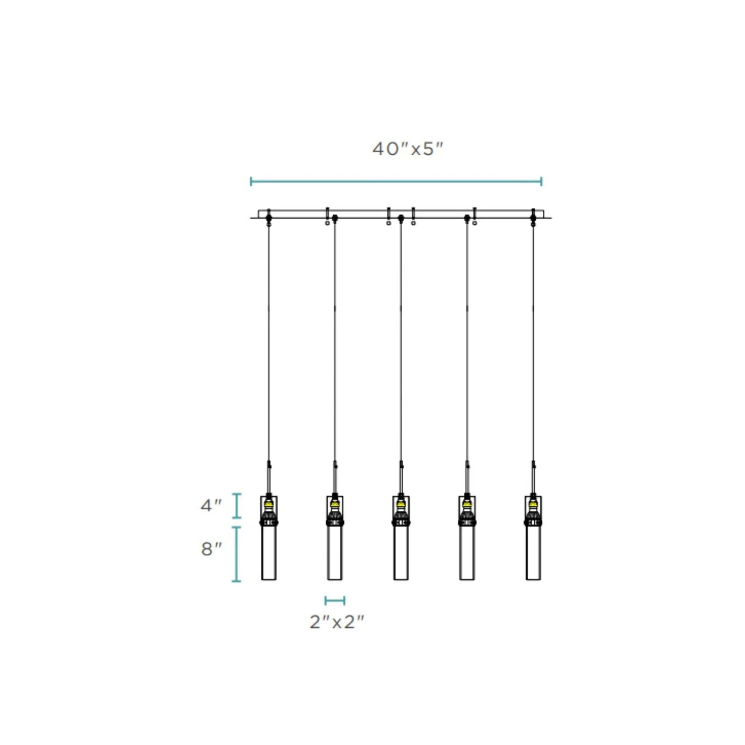 Sparkling Night Adjustable Crystal Chandelier // 5 Light - Image 12