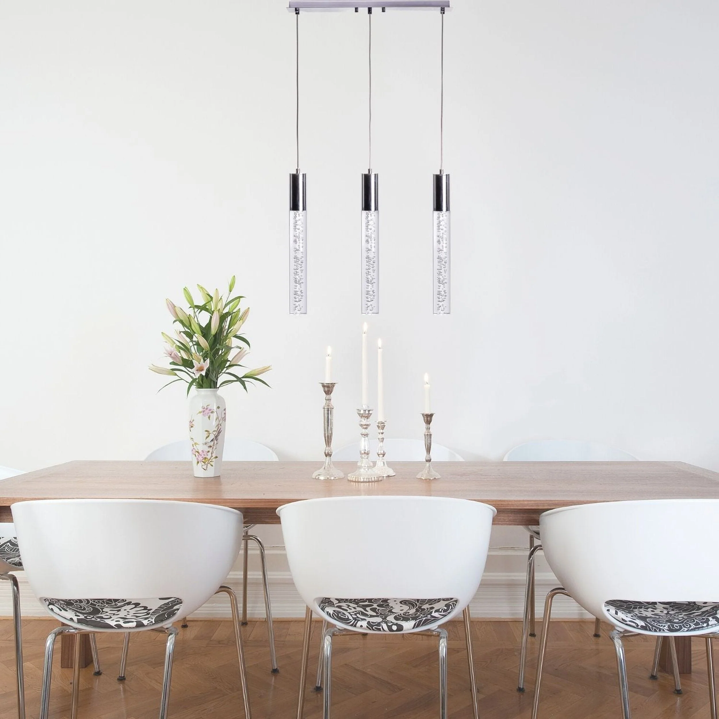 Sparkling Night Cylinder Chandelier // 3 Light - Image 3