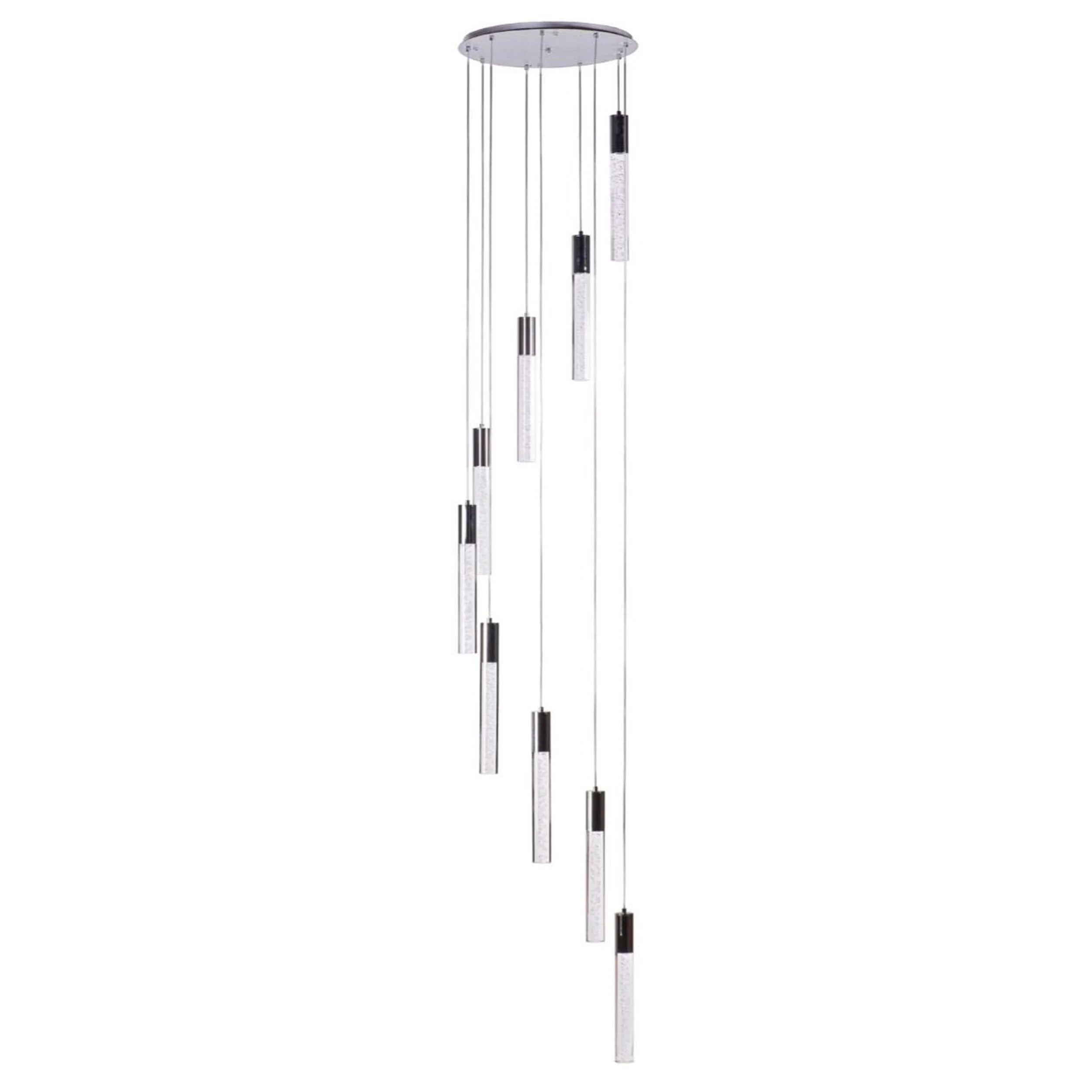 Sparkling Night Cylinder Chandelier // 9 Light - Image 4