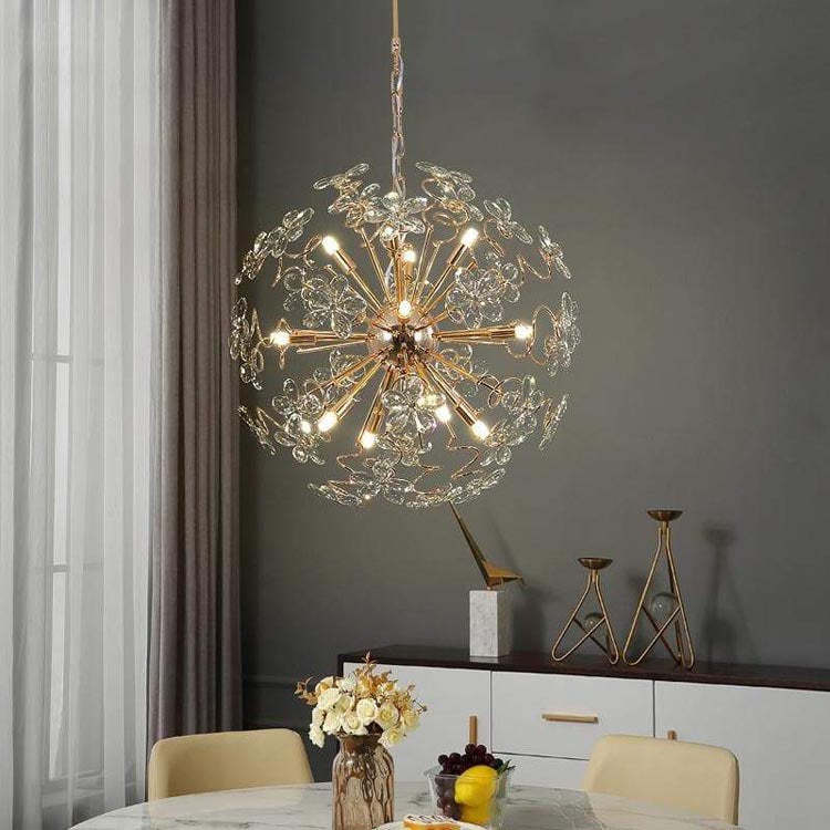 Spherical Bouquet Crystal Pendant - Image 4
