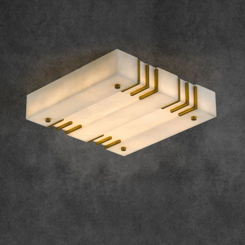 Square Alabaster Ceiling Lamps - Image 16