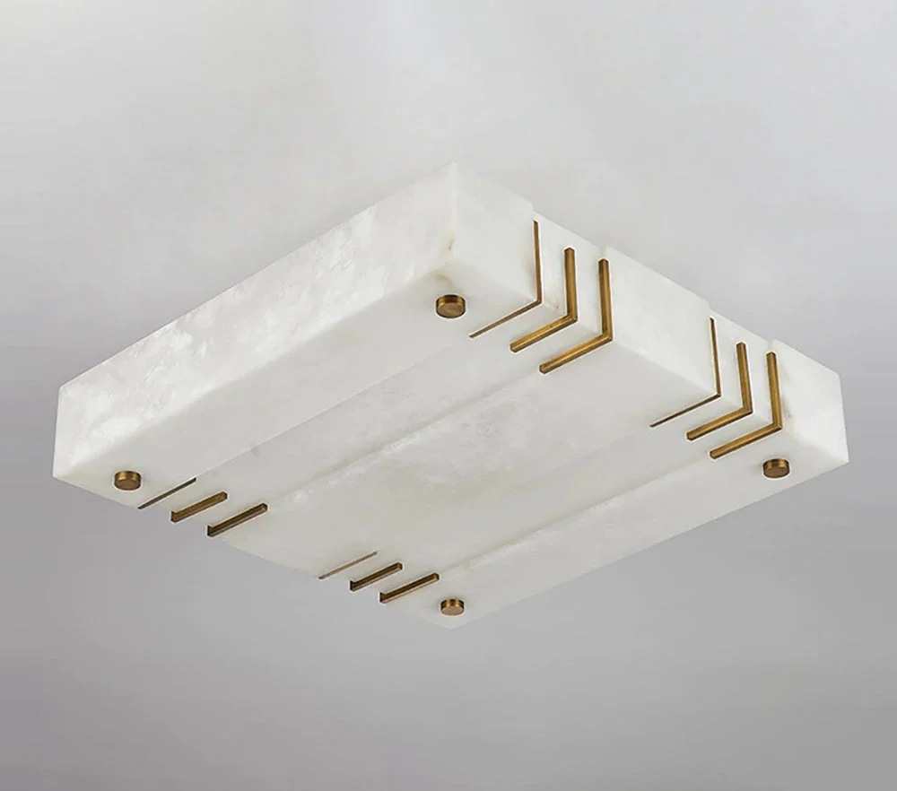 Square Alabaster Ceiling Lamps - Image 18