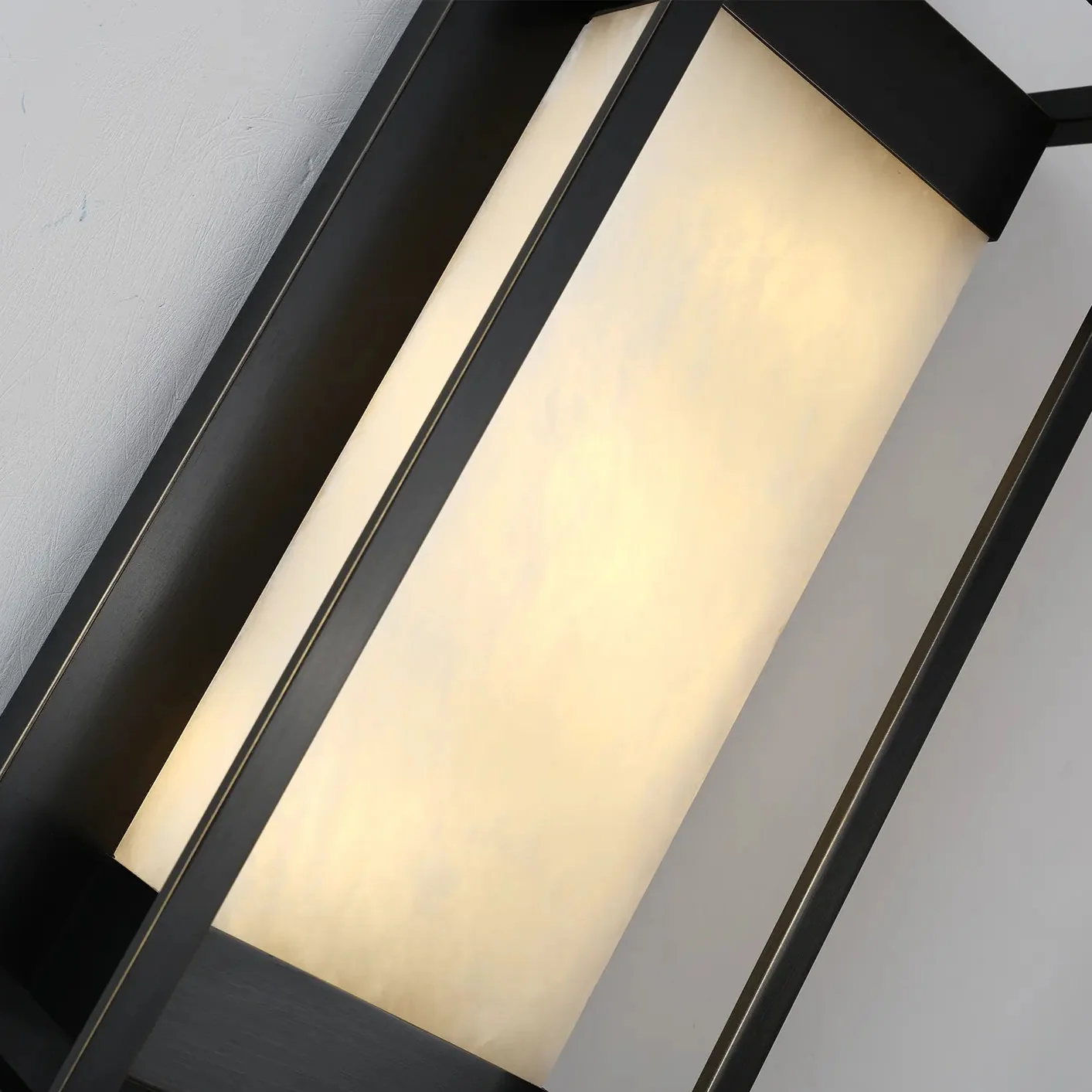 Maurizio Alabaster Square-Shaped Wall Sconces - Image 3