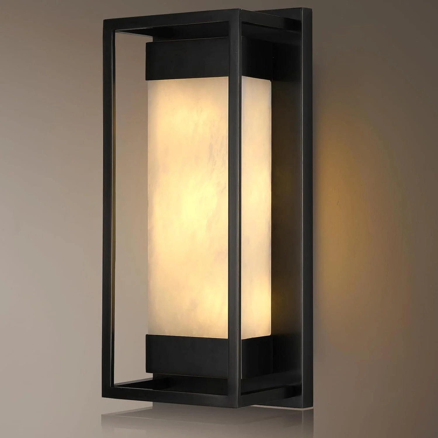 Maurizio Alabaster Square-Shaped Wall Sconces - Image 7