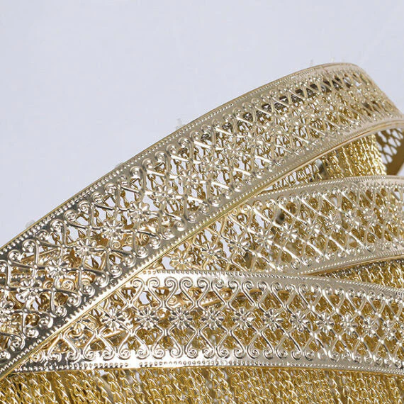 Stacking Rings Chain Tassel Pendant Chandelier - Image 16