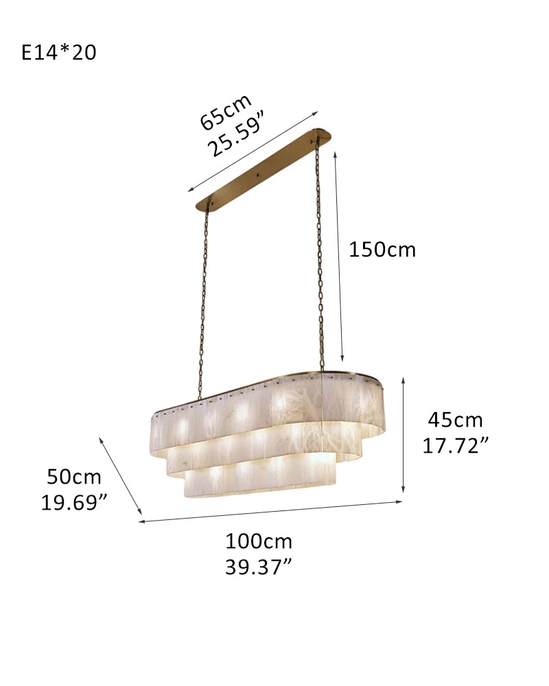Stairwell Luxury Modern LED High Ceiling Large Alabaster Chandelier - Image 22
