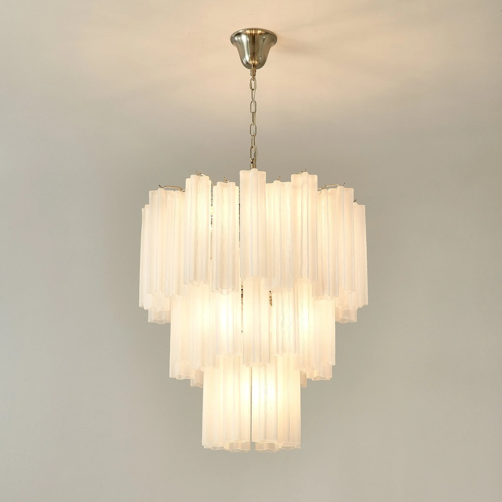 Frosted Glass Tubes Chandelier - Image 10