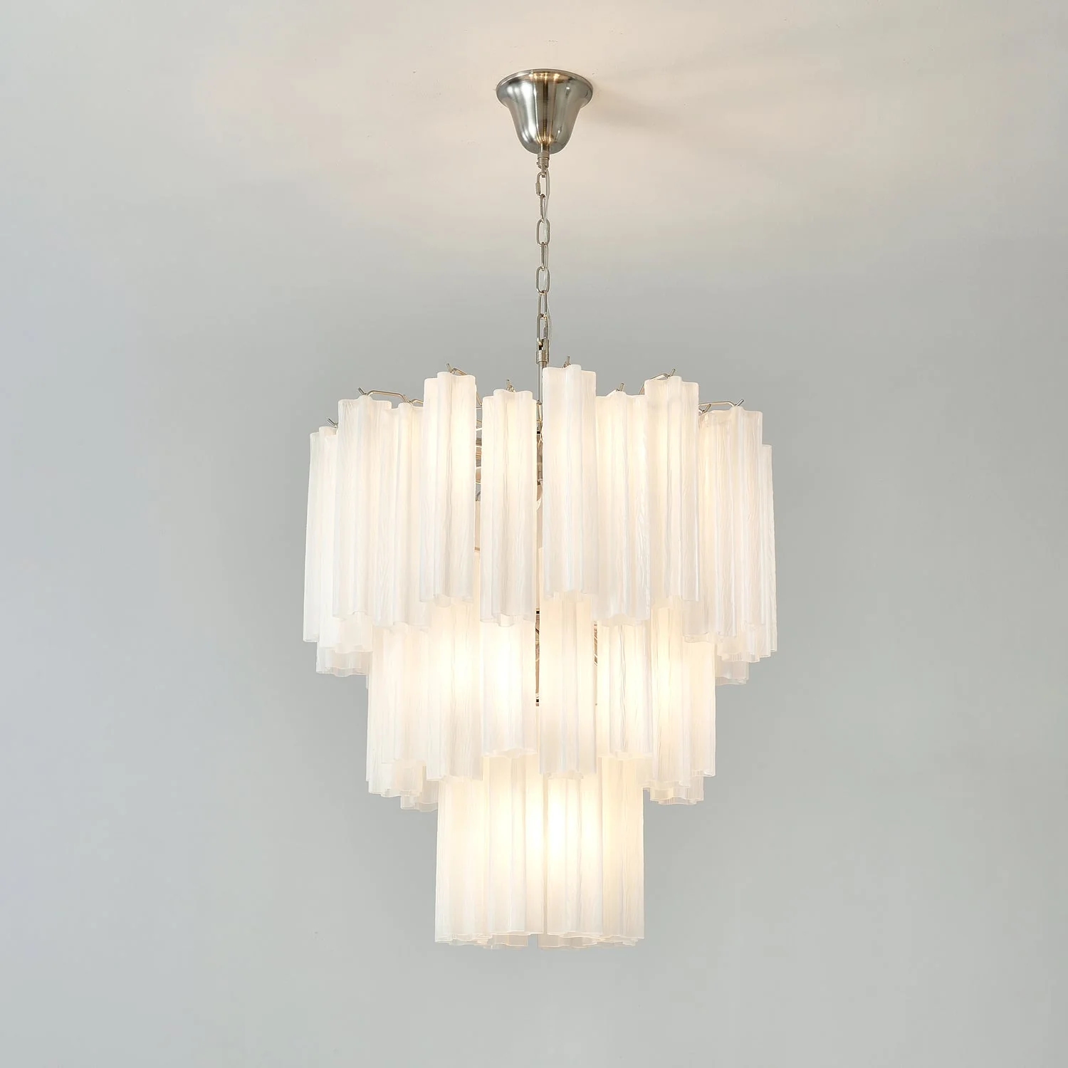 Frosted Glass Tubes Chandelier - Image 19