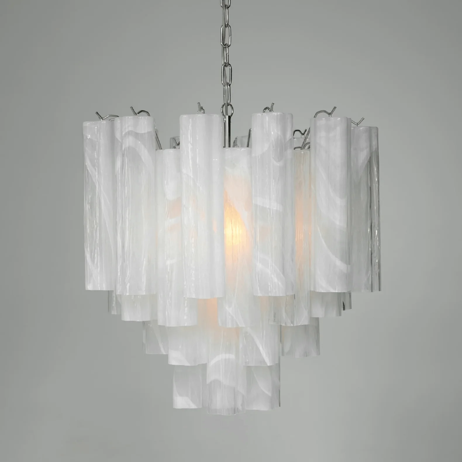 Frosted Glass Tubes Chandelier - Image 2