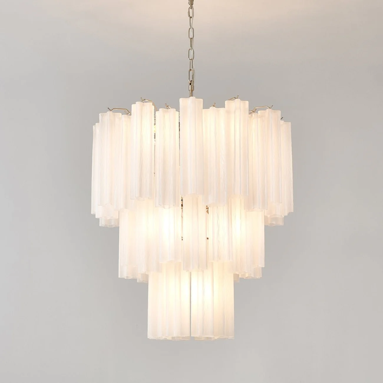 Frosted Glass Tubes Chandelier - Image 4