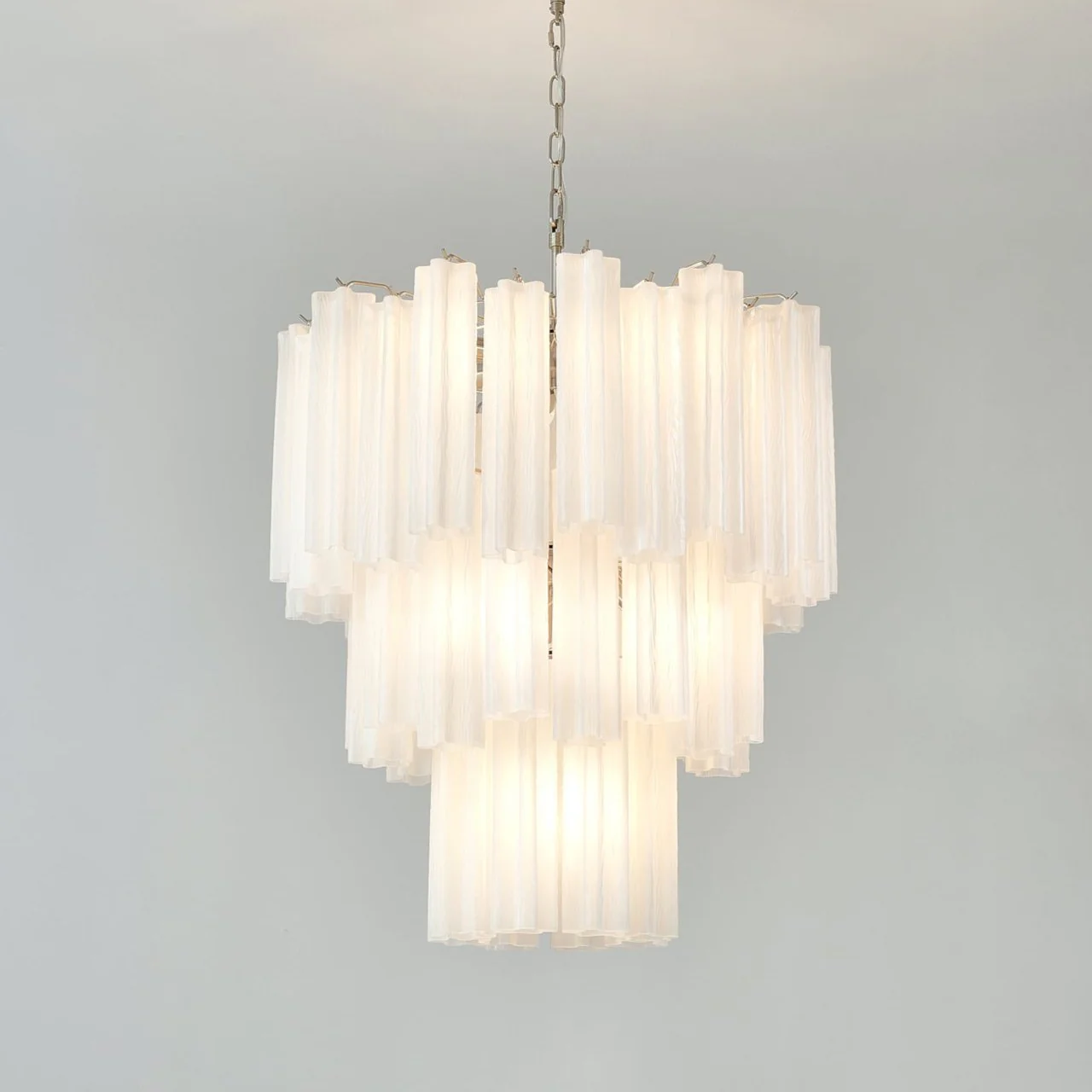 Frosted Glass Tubes Chandelier - Image 7