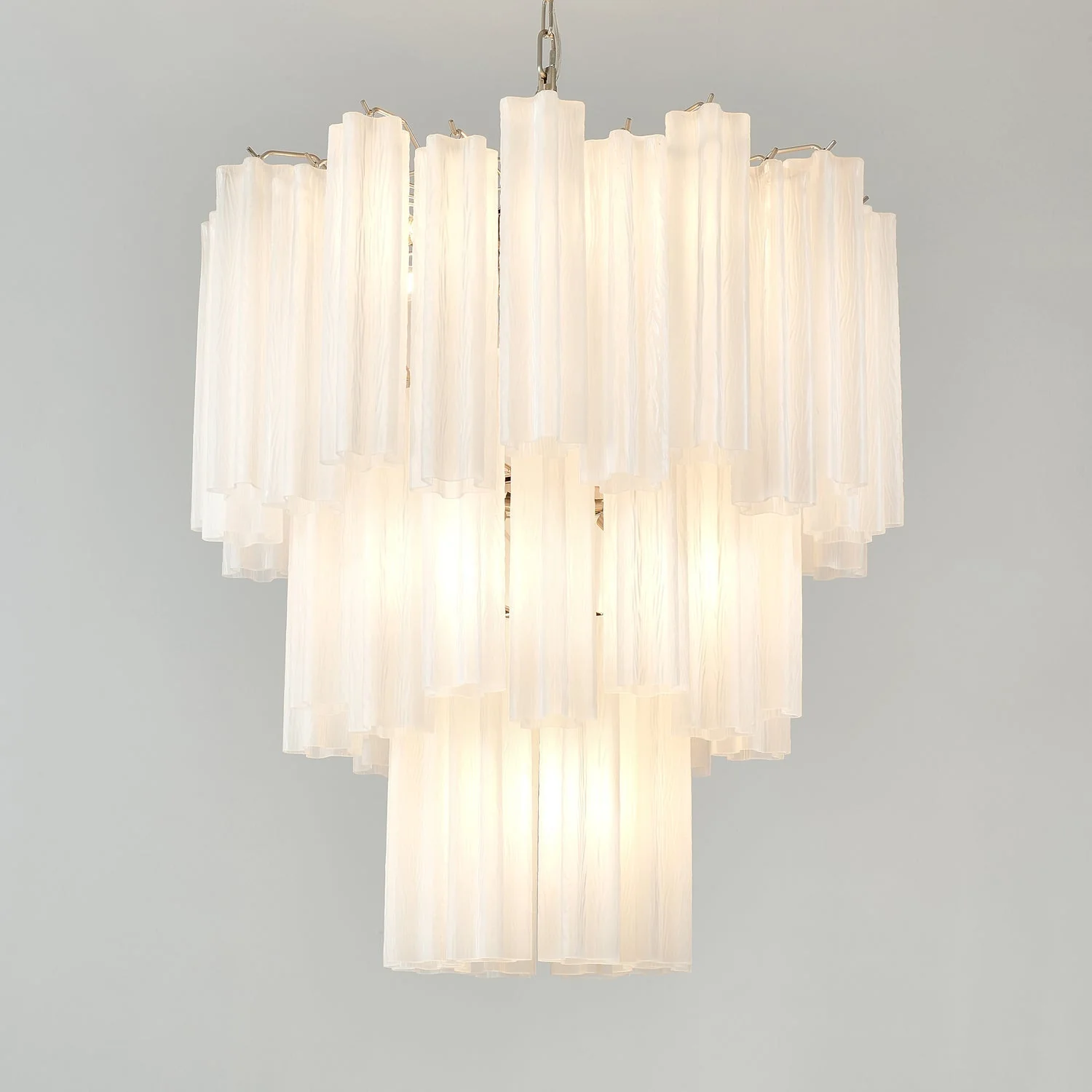 Frosted Glass Tubes Chandelier - Image 8