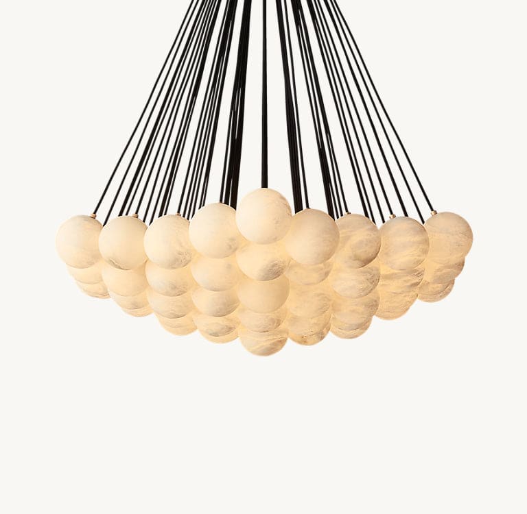 Stella Alabaster Chandelier, 61 Alabaster spheres - Image 3