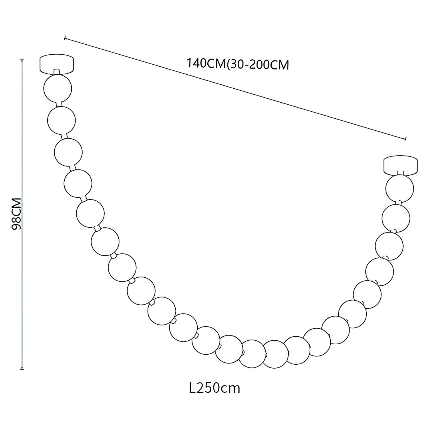 Strand Necklace Chandelier - Image 11