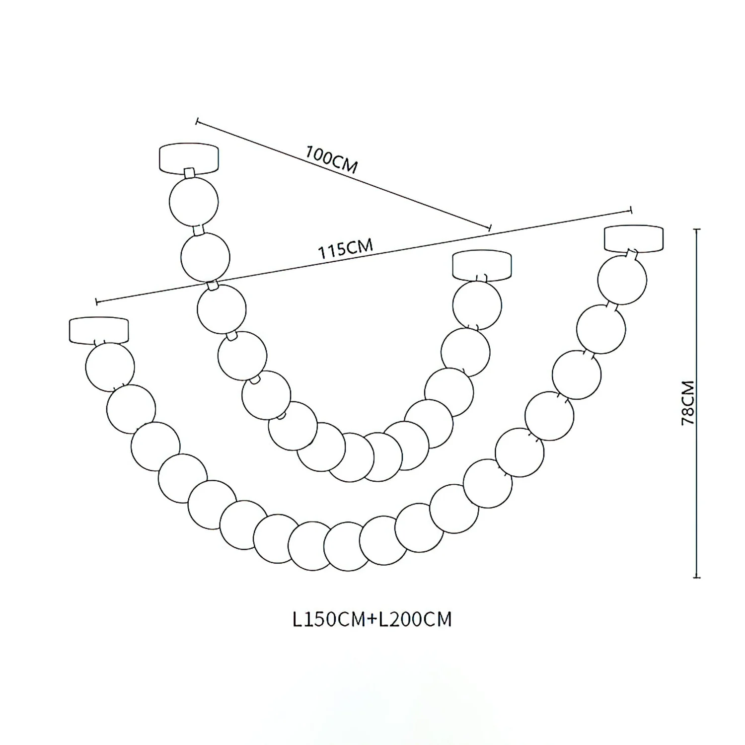 Strand Necklace Chandelier - Image 14
