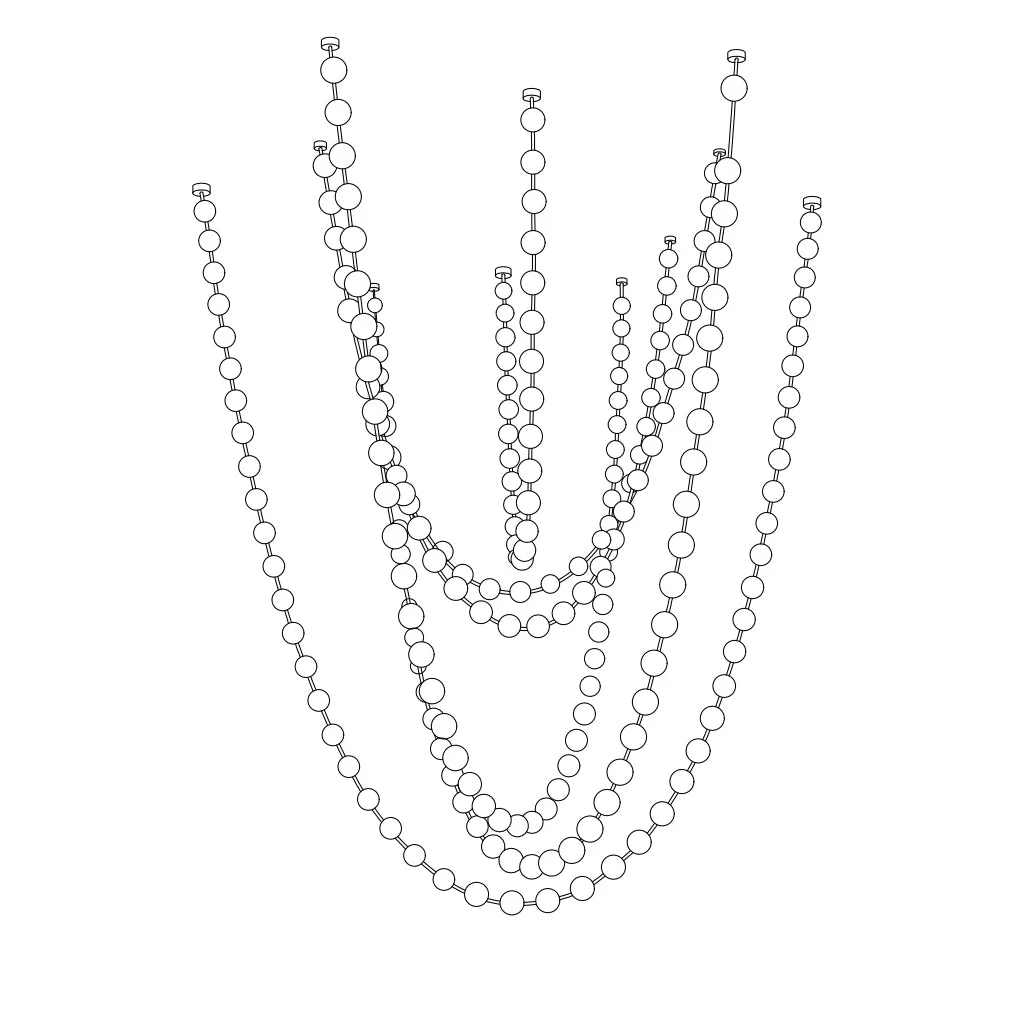 Strand Necklace Chandelier - Image 24