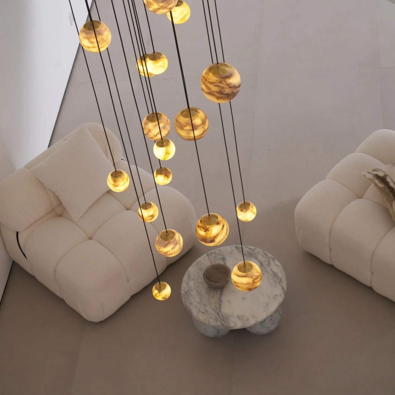 Sultana Alabaster Cluster Chandelier - Image 3