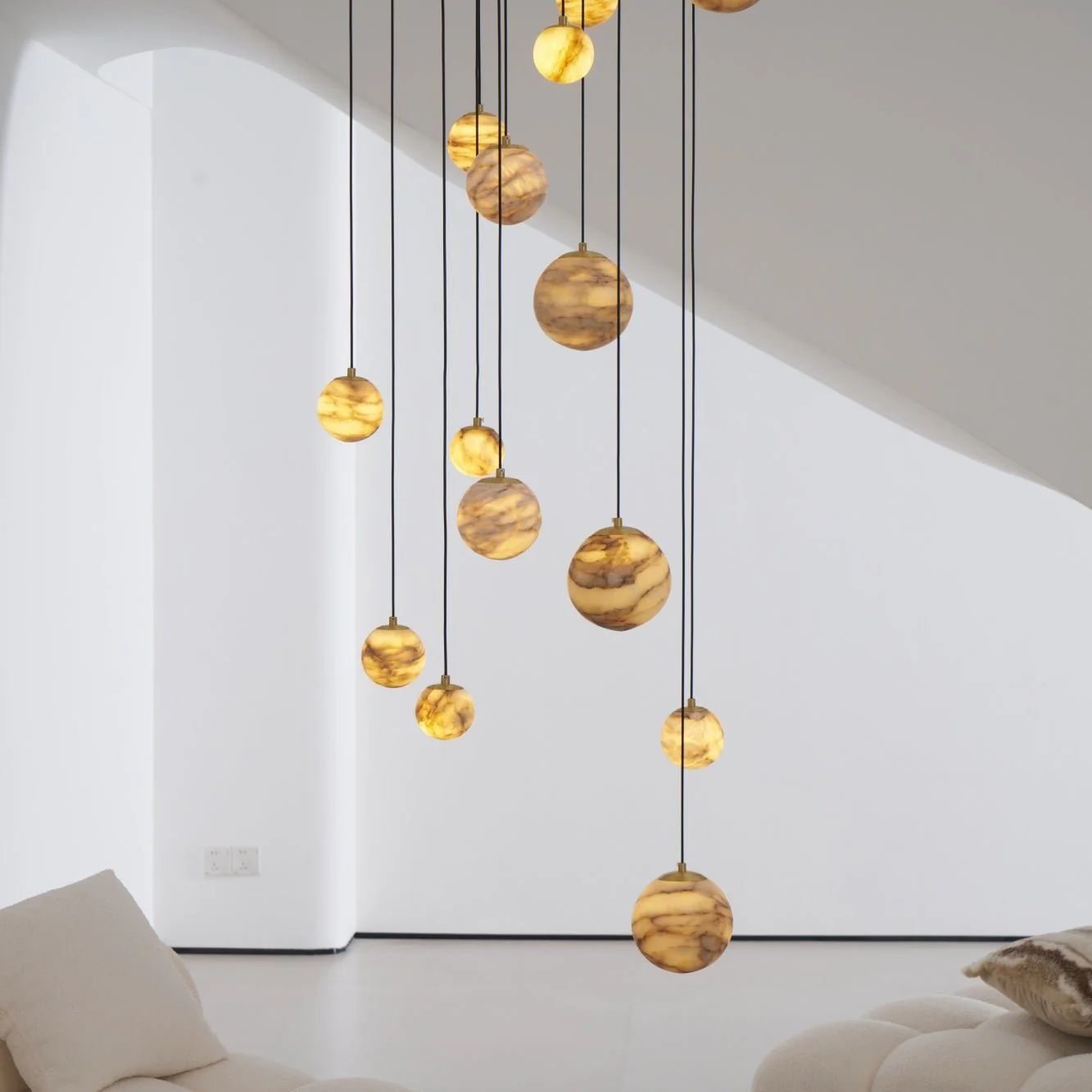 Sultana Alabaster Cluster Chandelier - Image 30