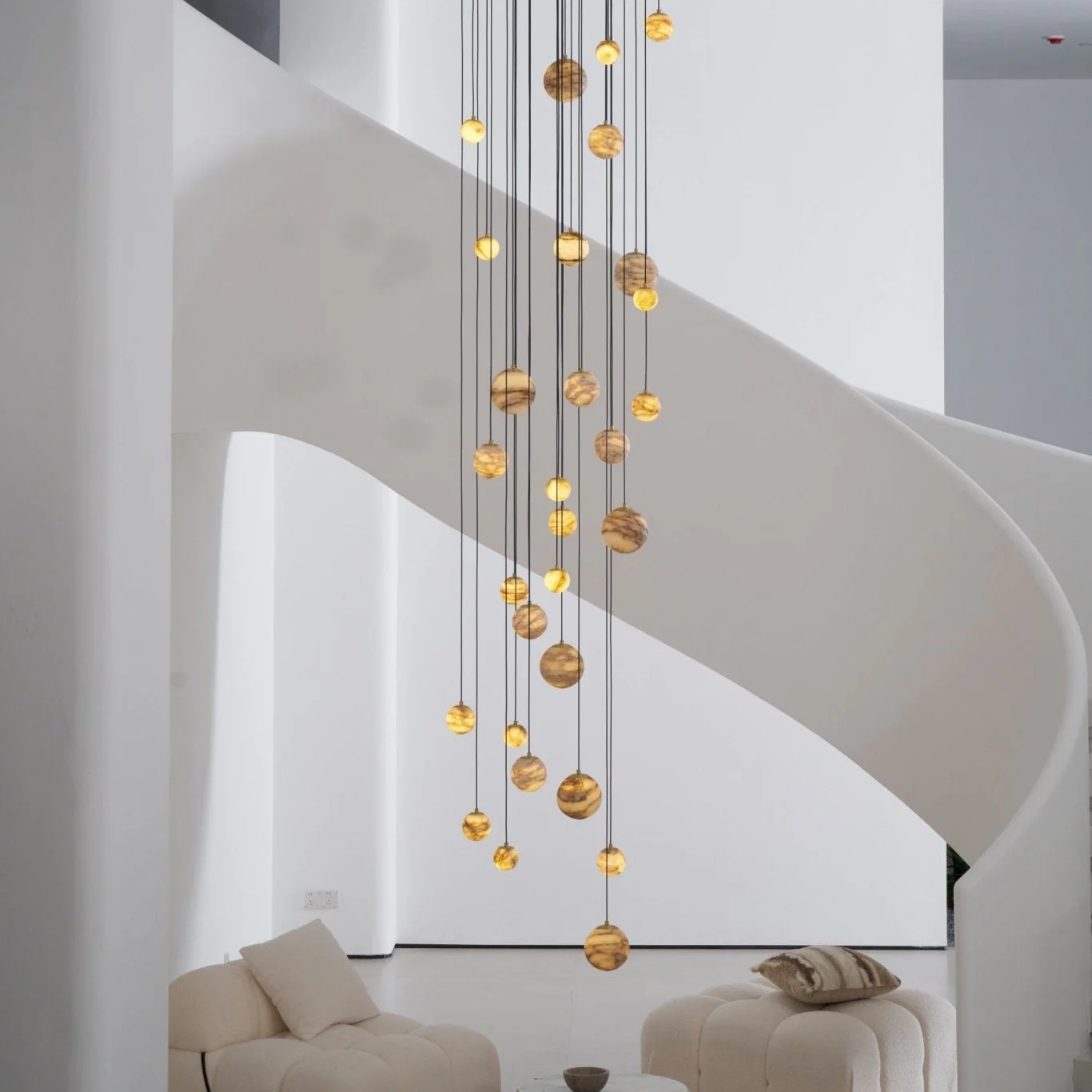 Sultana Alabaster Cluster Chandelier - Image 32