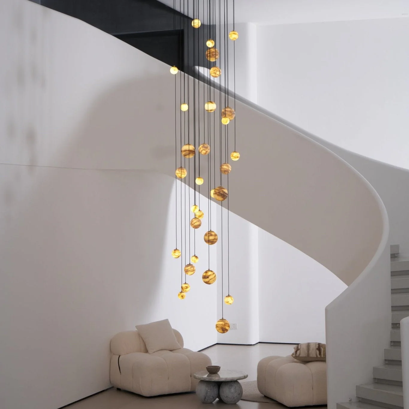 Sultana Alabaster Cluster Chandelier - Image 36