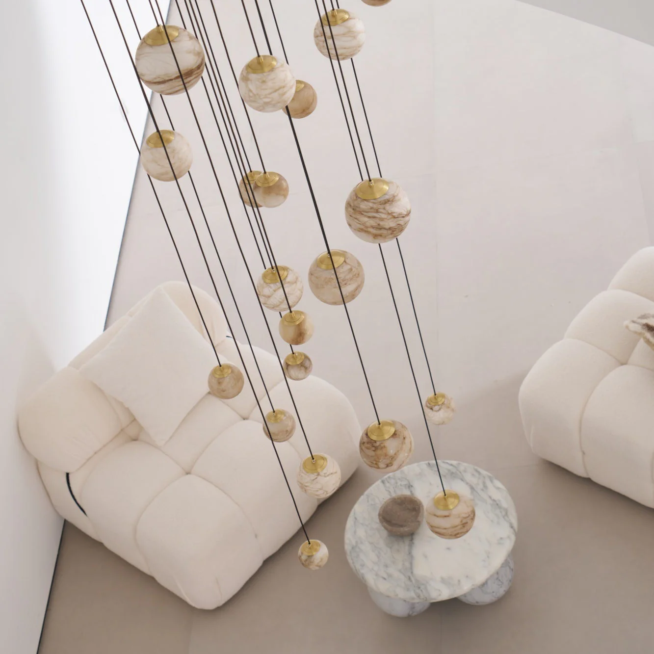 Sultana Alabaster Cluster Chandelier - Image 4