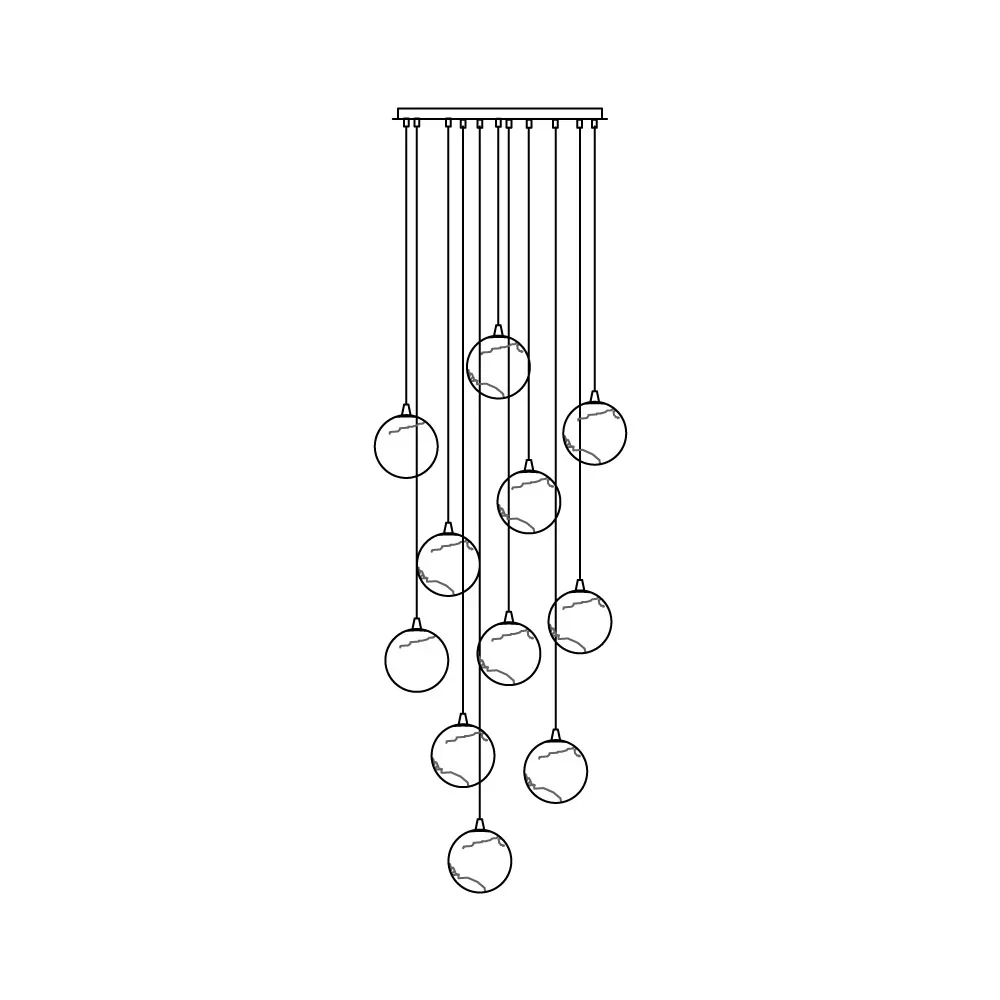 Sultana Alabaster Cluster Chandelier - Image 43