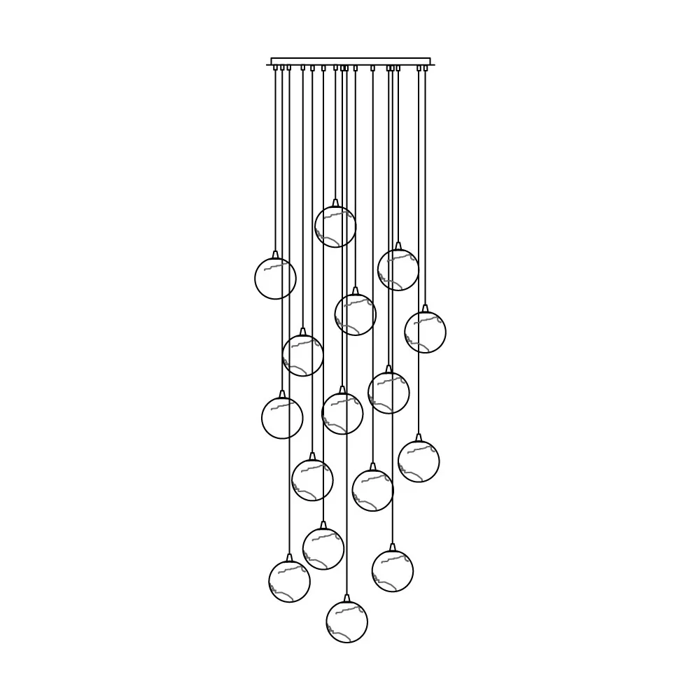 Sultana Alabaster Cluster Chandelier - Image 44