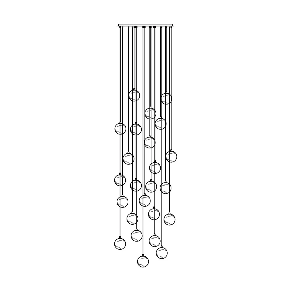 Sultana Alabaster Cluster Chandelier - Image 46