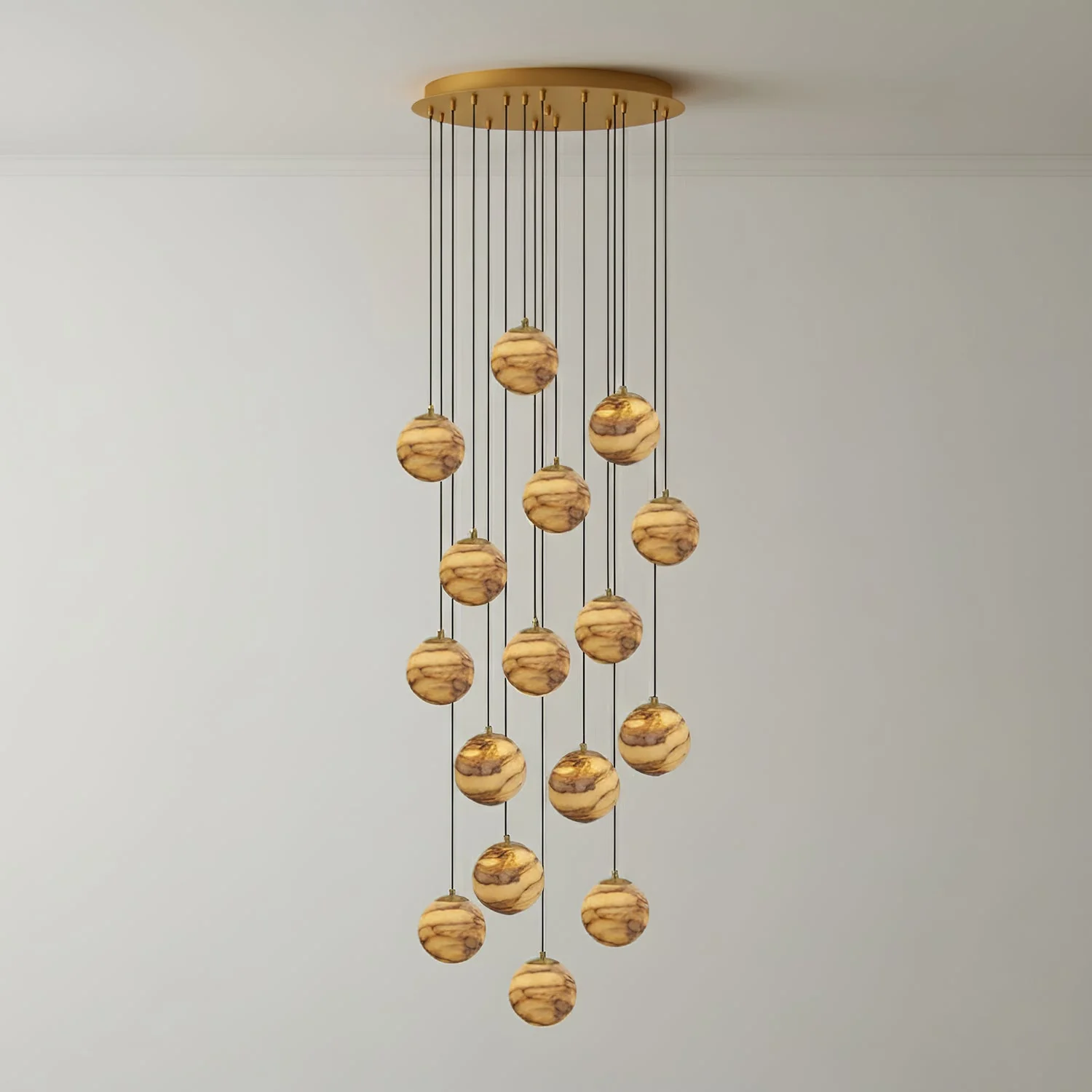 Sultana Alabaster Cluster Chandelier - Image 49