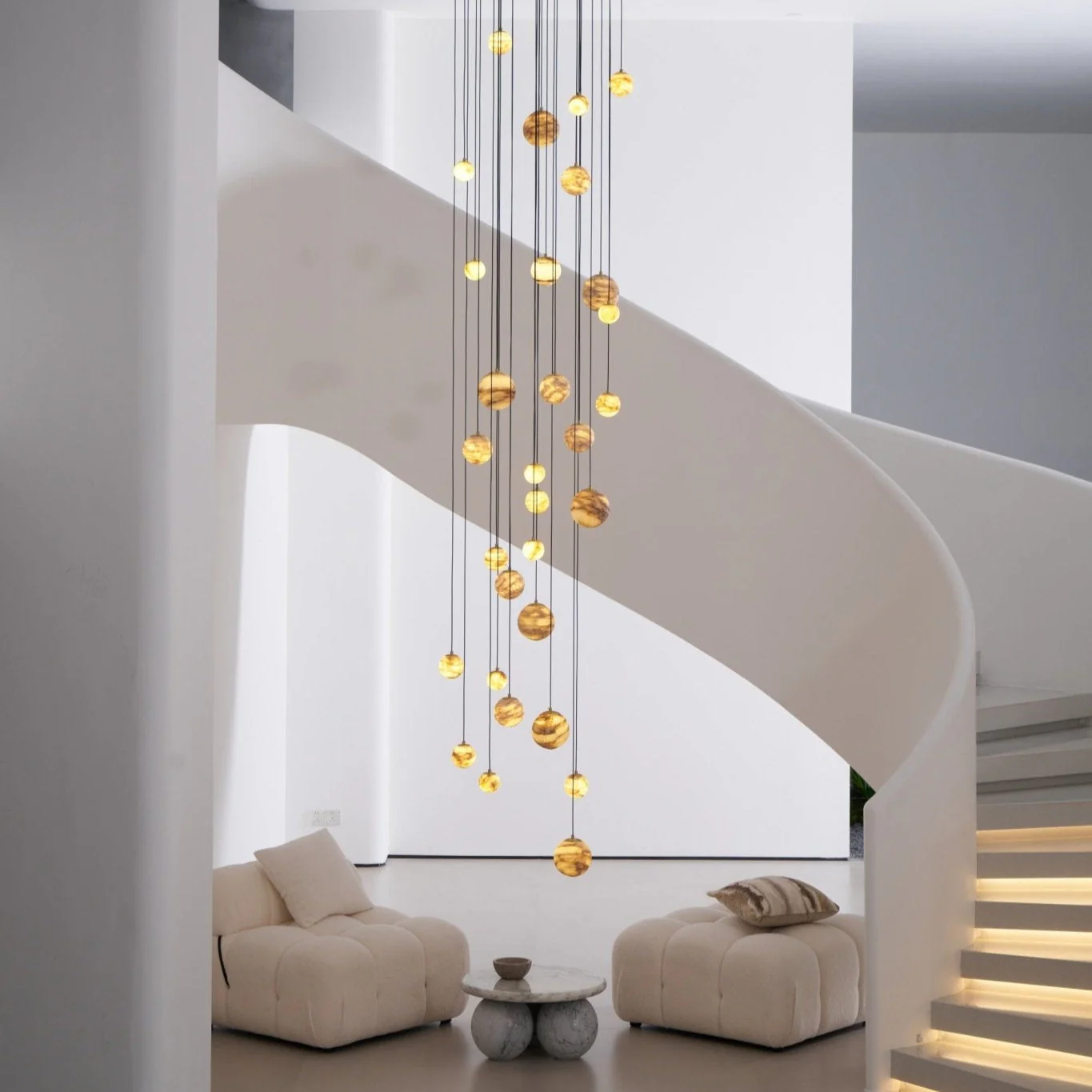 Sultana Alabaster Cluster Chandelier - Image 56