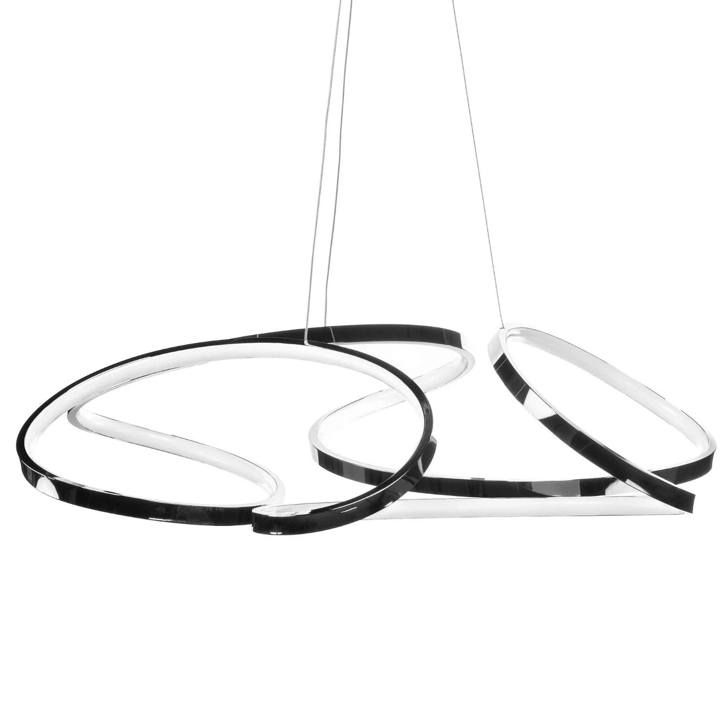 Suzhou LED Adjustable Chandelier // Chrome Finish - Image 3