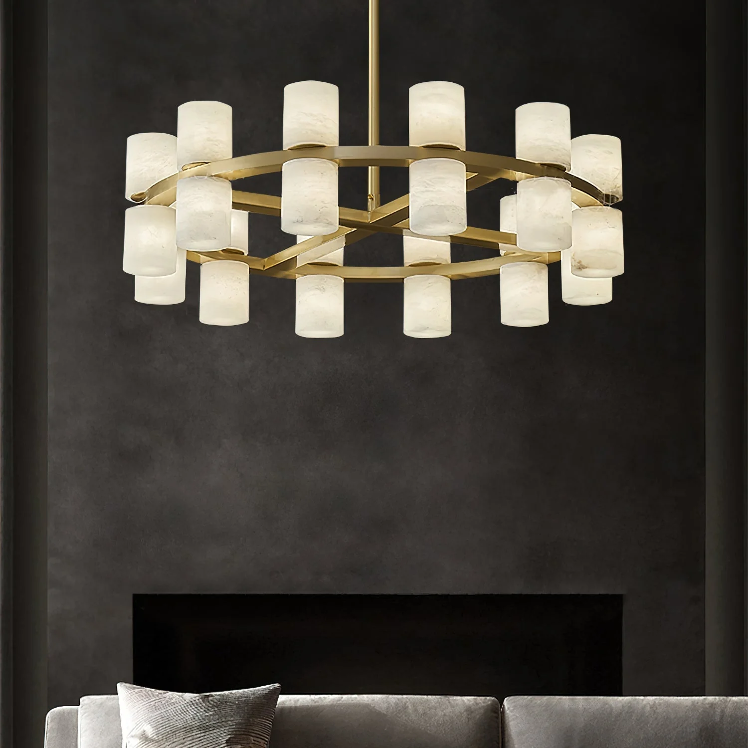 Tabitha Alabaster Chandelier - Image 5