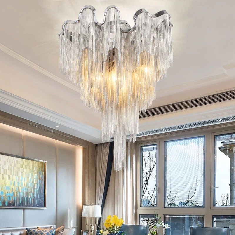 Tassel Aluminum Chain Ceiling Lighting - Image 3