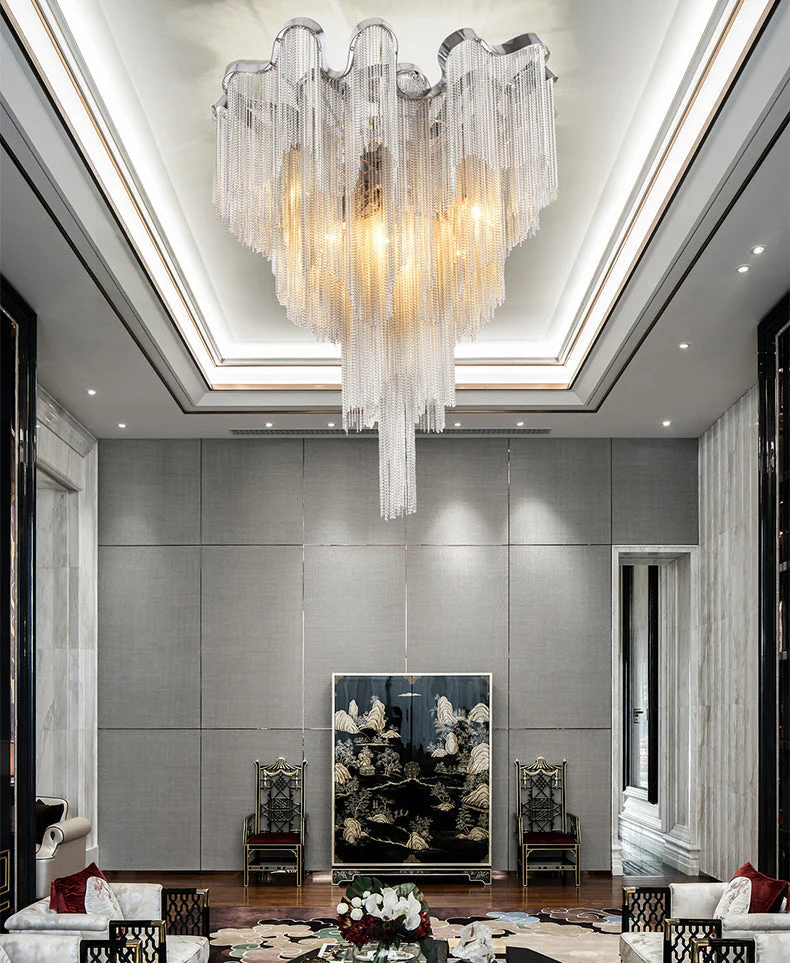 Tassel Aluminum Chain Ceiling Lighting - Image 5