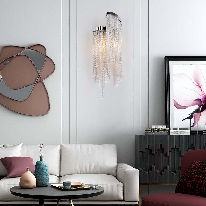 Tassel Streamlined Modern Wall Sconce - Image 5