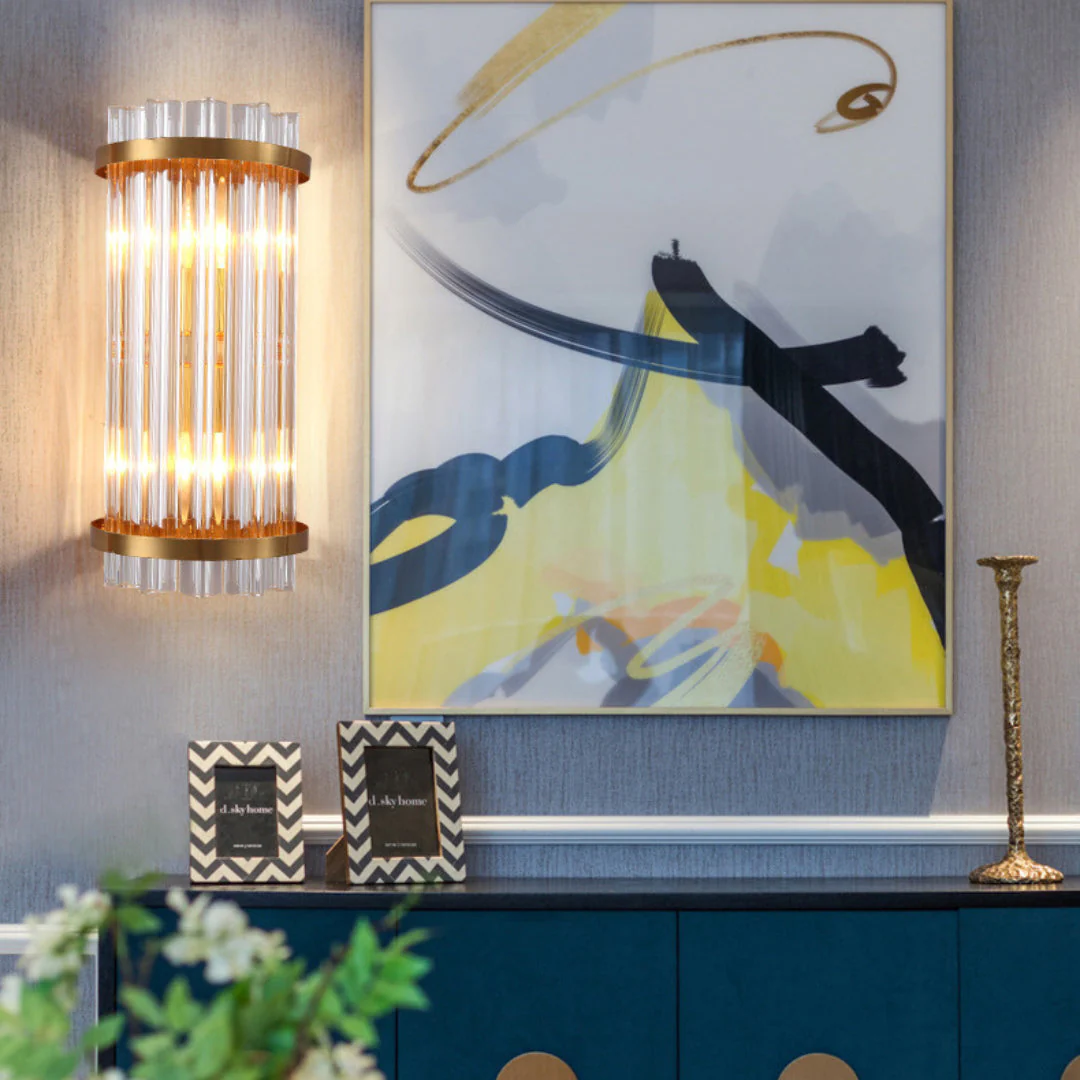 Three Sided Crystal Rod Wall Lamp - Image 10