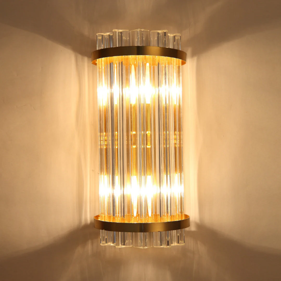 Three Sided Crystal Rod Wall Lamp - Image 17