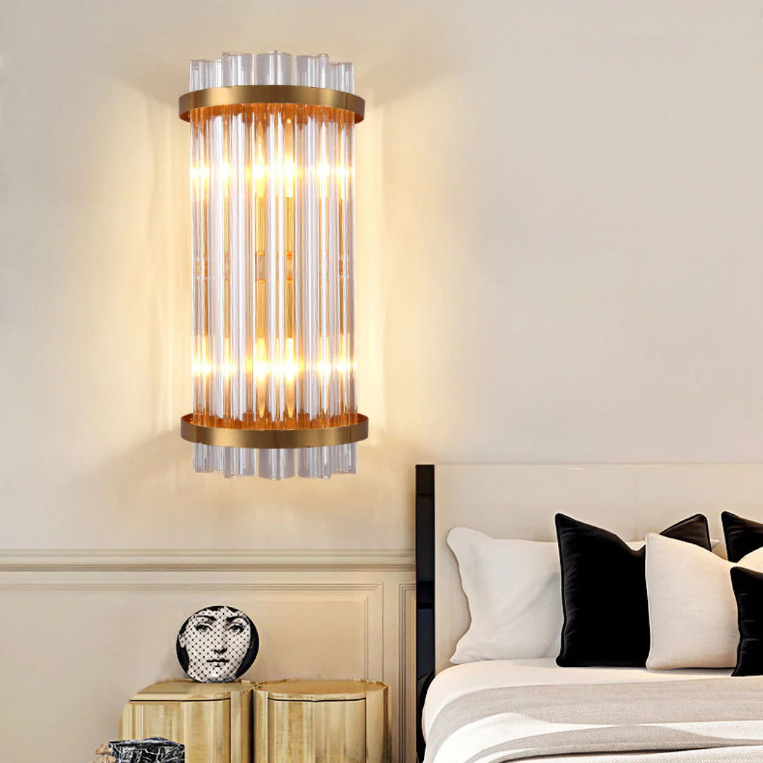 Three Sided Crystal Rod Wall Lamp - Image 4