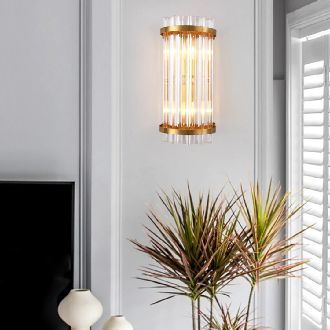 Three Sided Crystal Rod Wall Lamp - Image 5