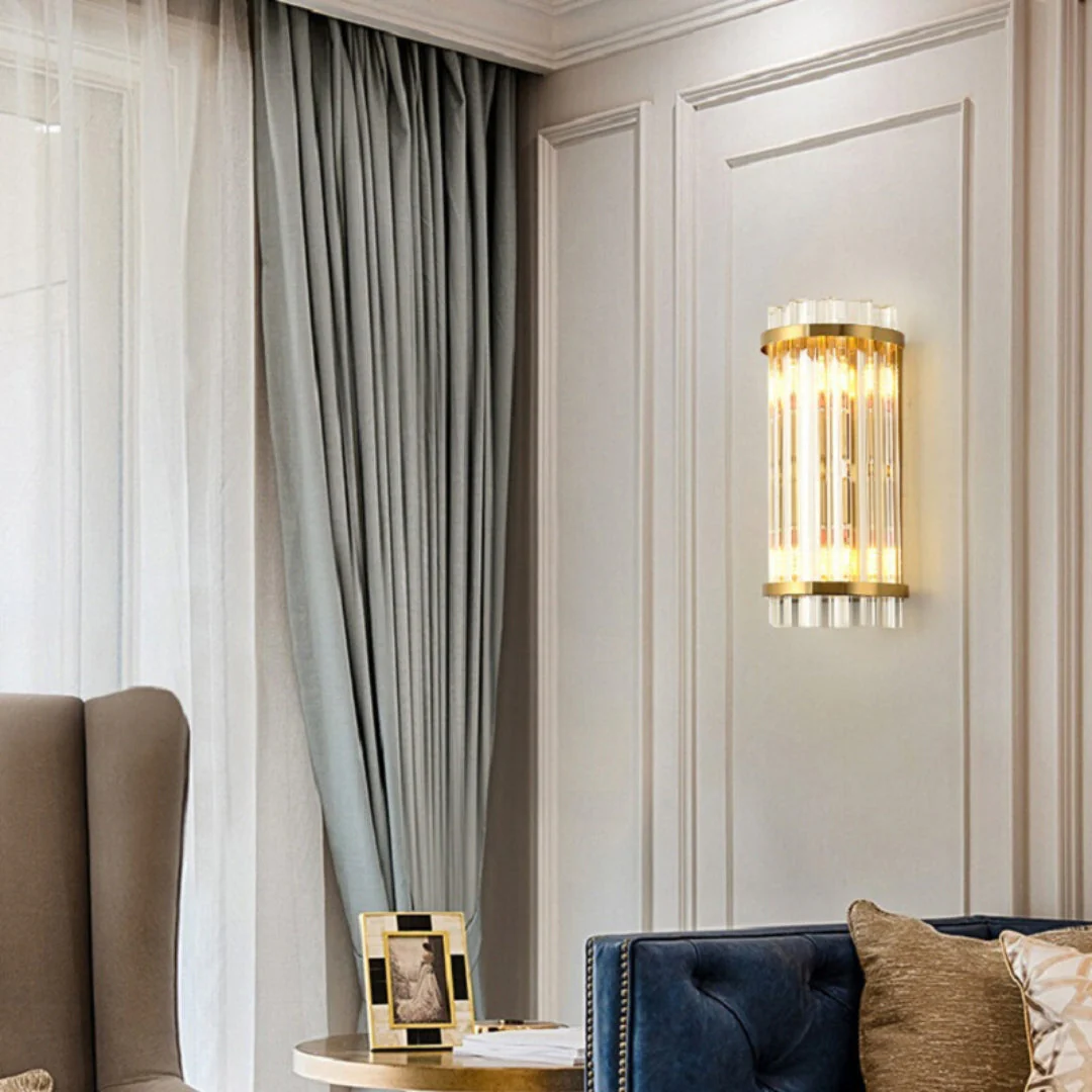 Three Sided Crystal Rod Wall Lamp - Image 7