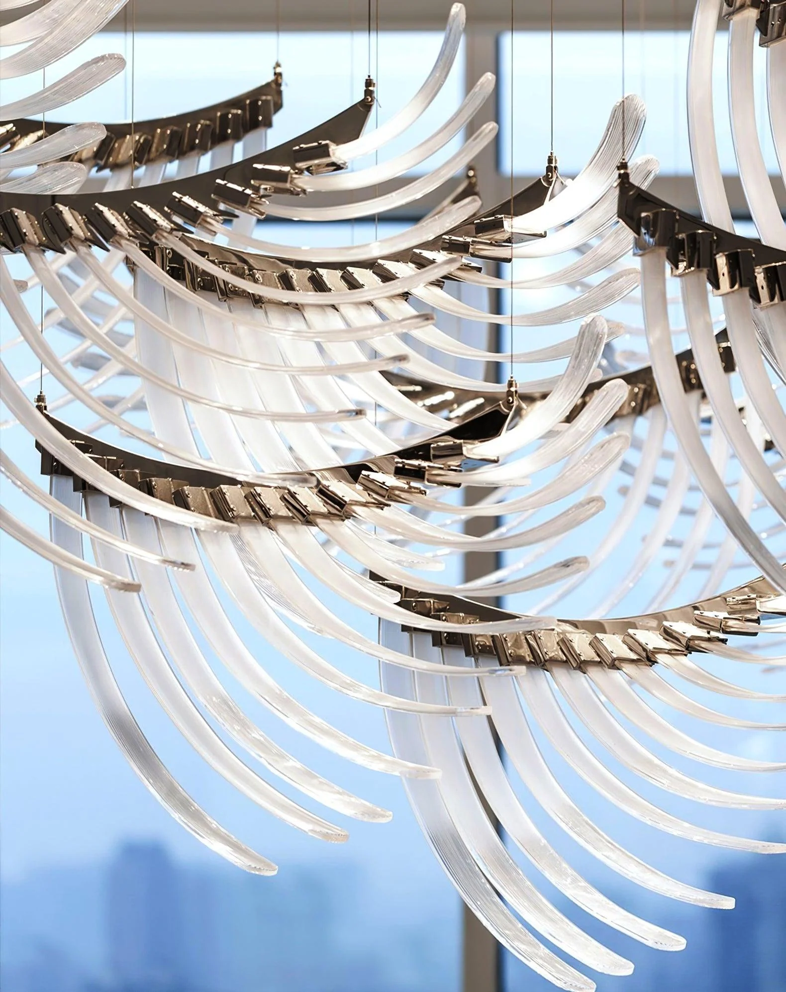 Tiered Palmette Chandelier - Image 19