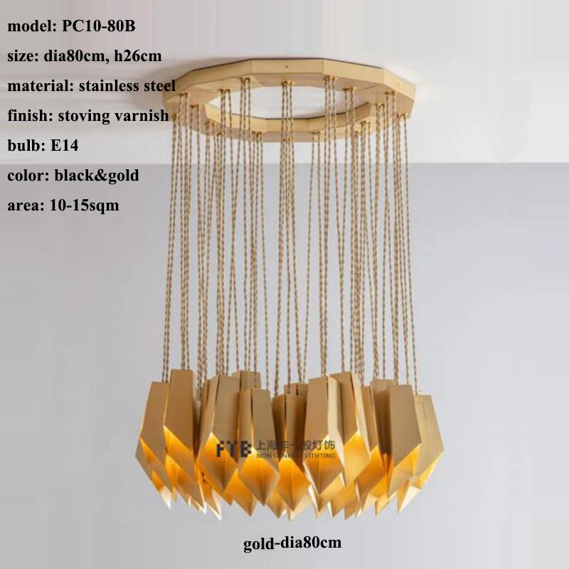 Bronze Fold Linear Chandelier - Image 10
