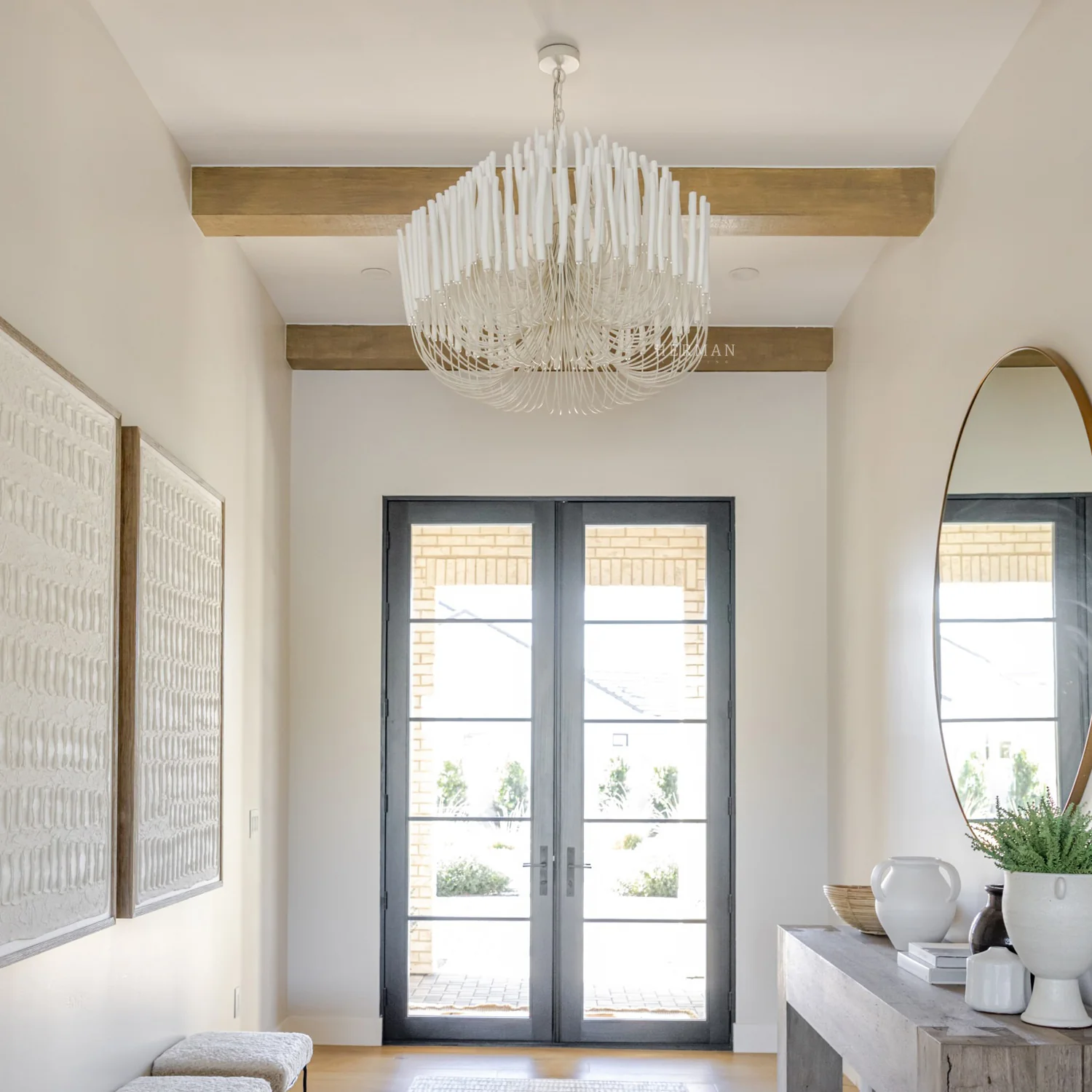 Tilda Alabaster Chandelier  21" 36" - Image 2