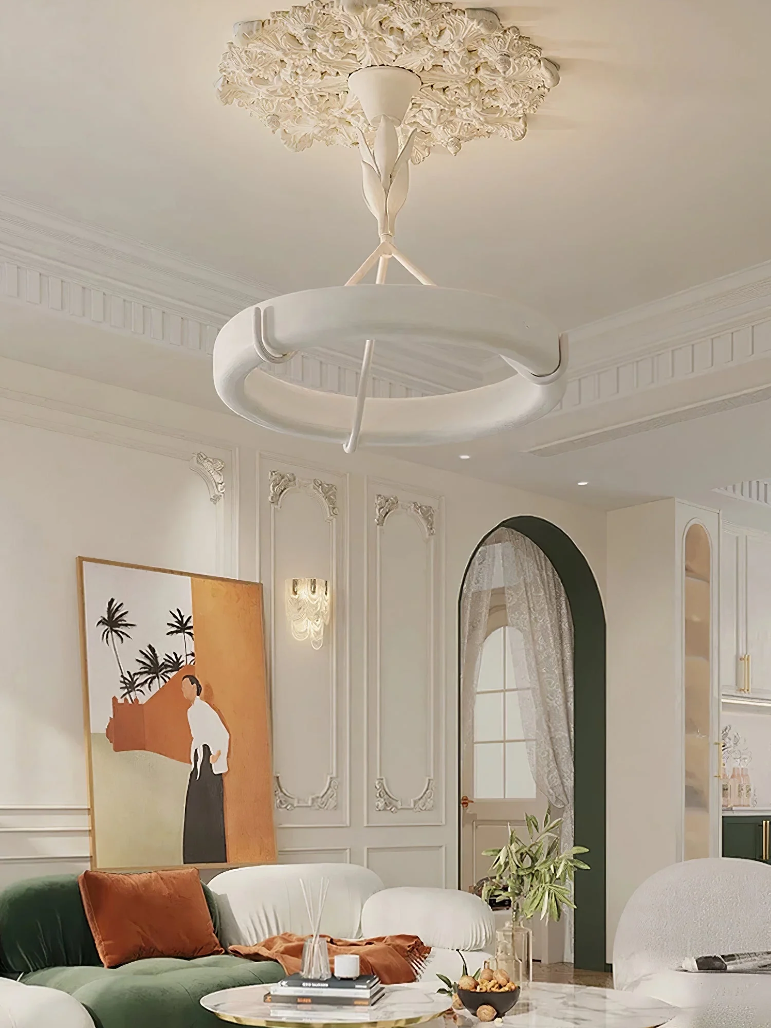 Tinsley Plaster Chandelier - Image 7