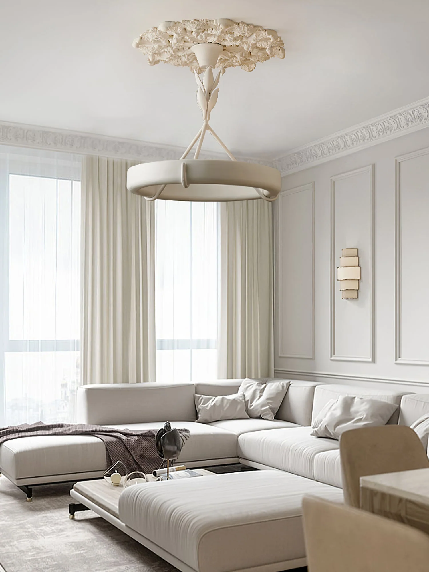 Tinsley Plaster Chandelier - Image 9