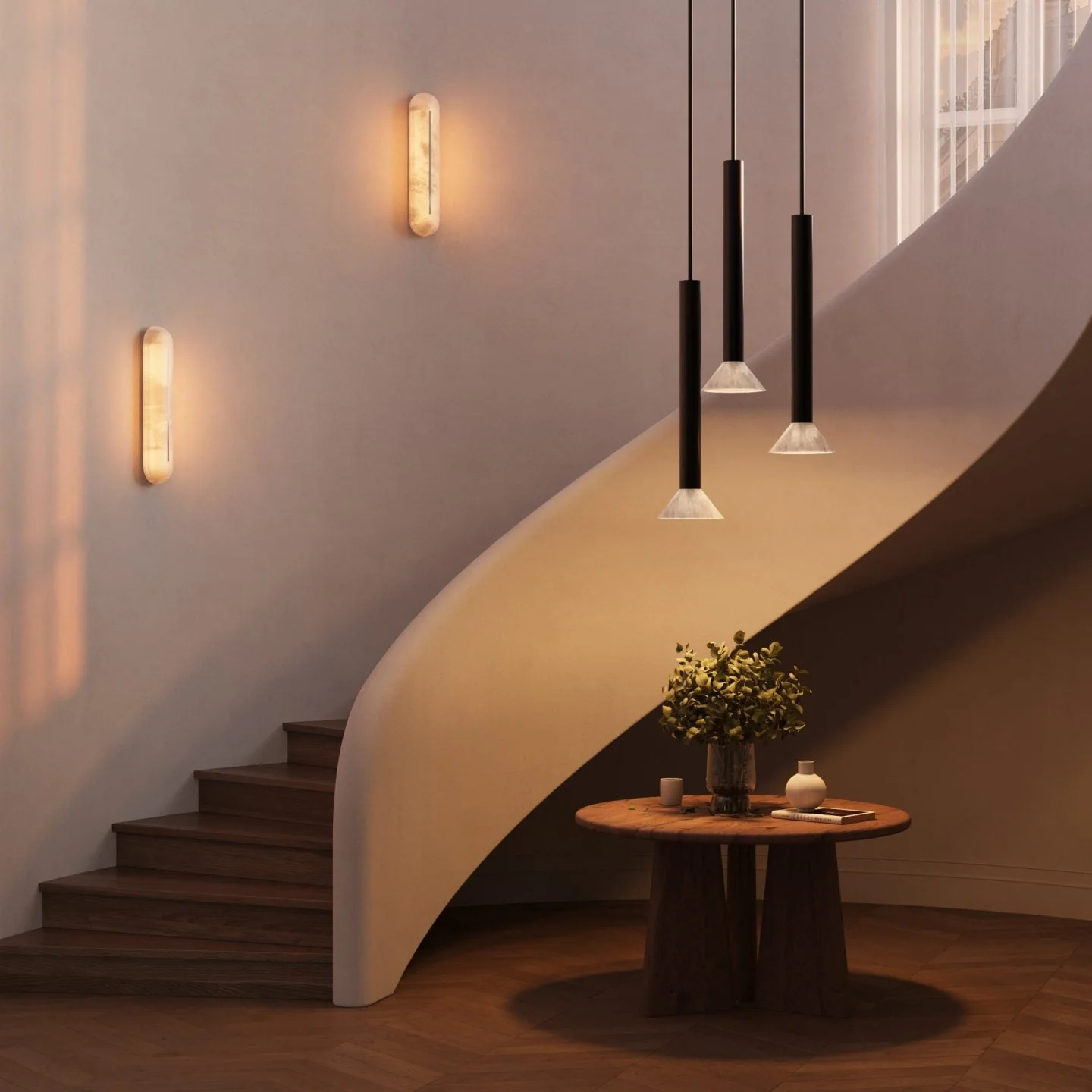 Torres  Alabaster Pendant Light - Image 4