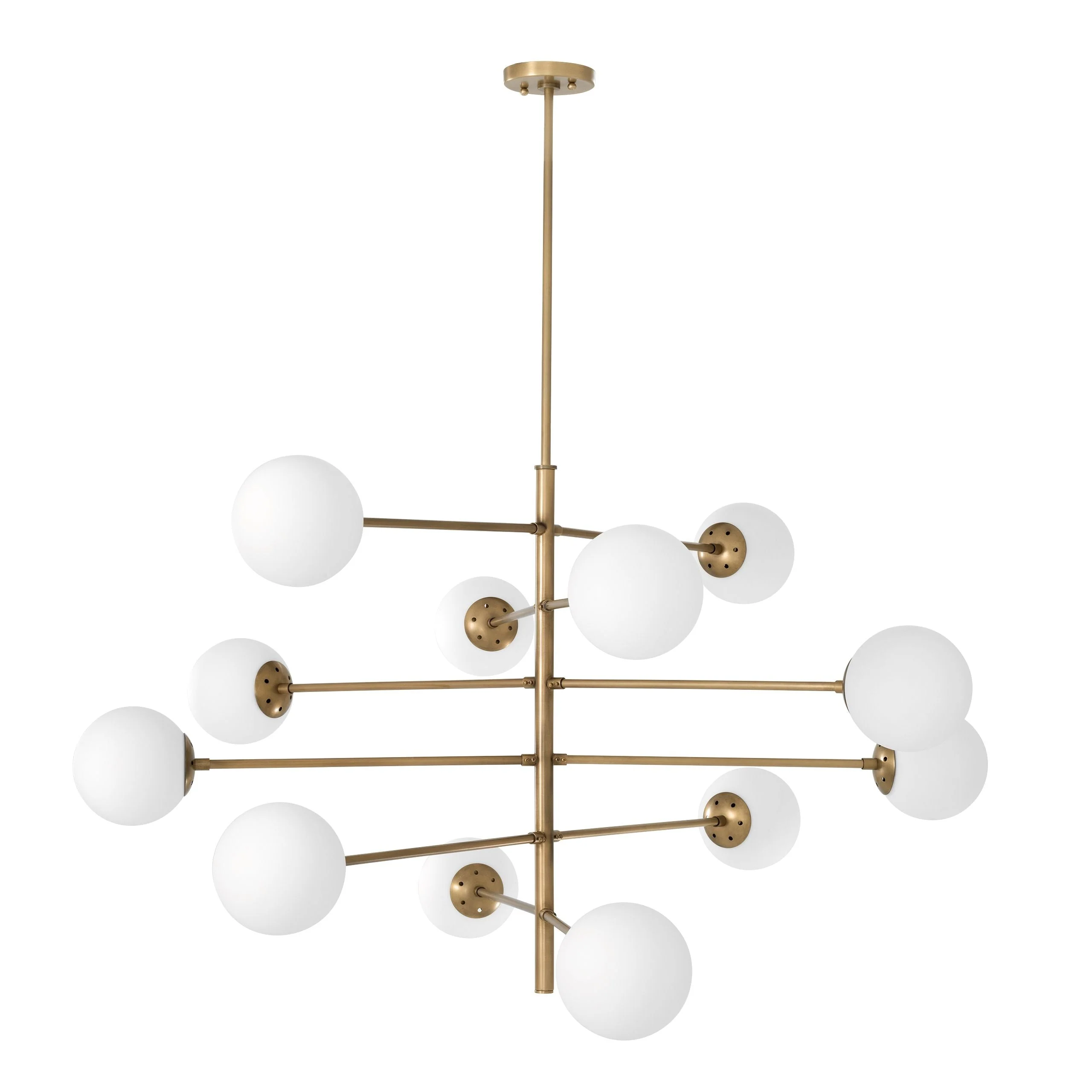 Tortora Modern Brass Chandelier - Image 3