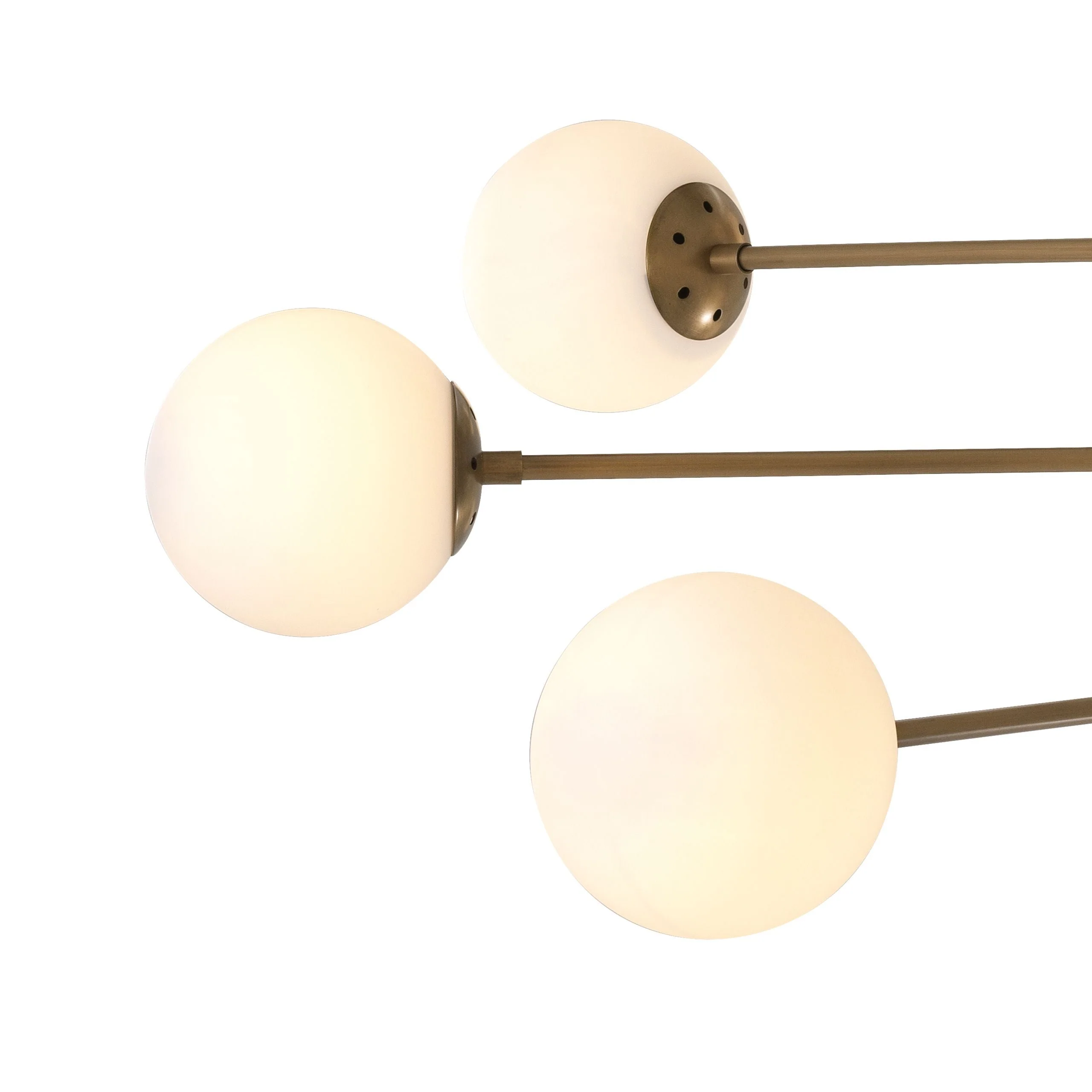 Tortora Modern Brass Chandelier - Image 5